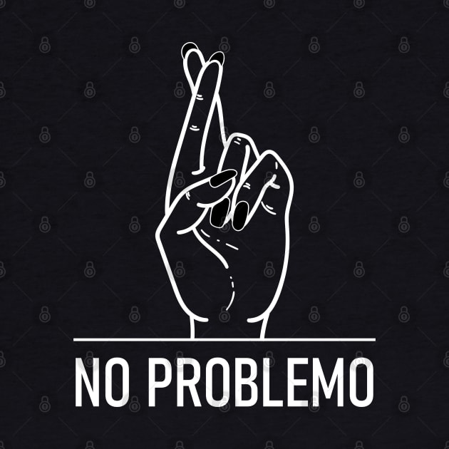 No Problemo Crossed Fingers, Women Hand by badCasperTess